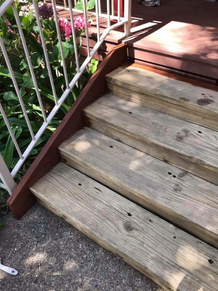 stairs before paint